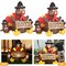 2pcs 6ft Thanksgiving Inflatable LED Lighted Turkey Family Blow up Lawn Yard Dec